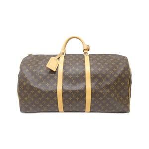 LOUIS VUITTON Brown Monogram Keepall 60 Boston Bag